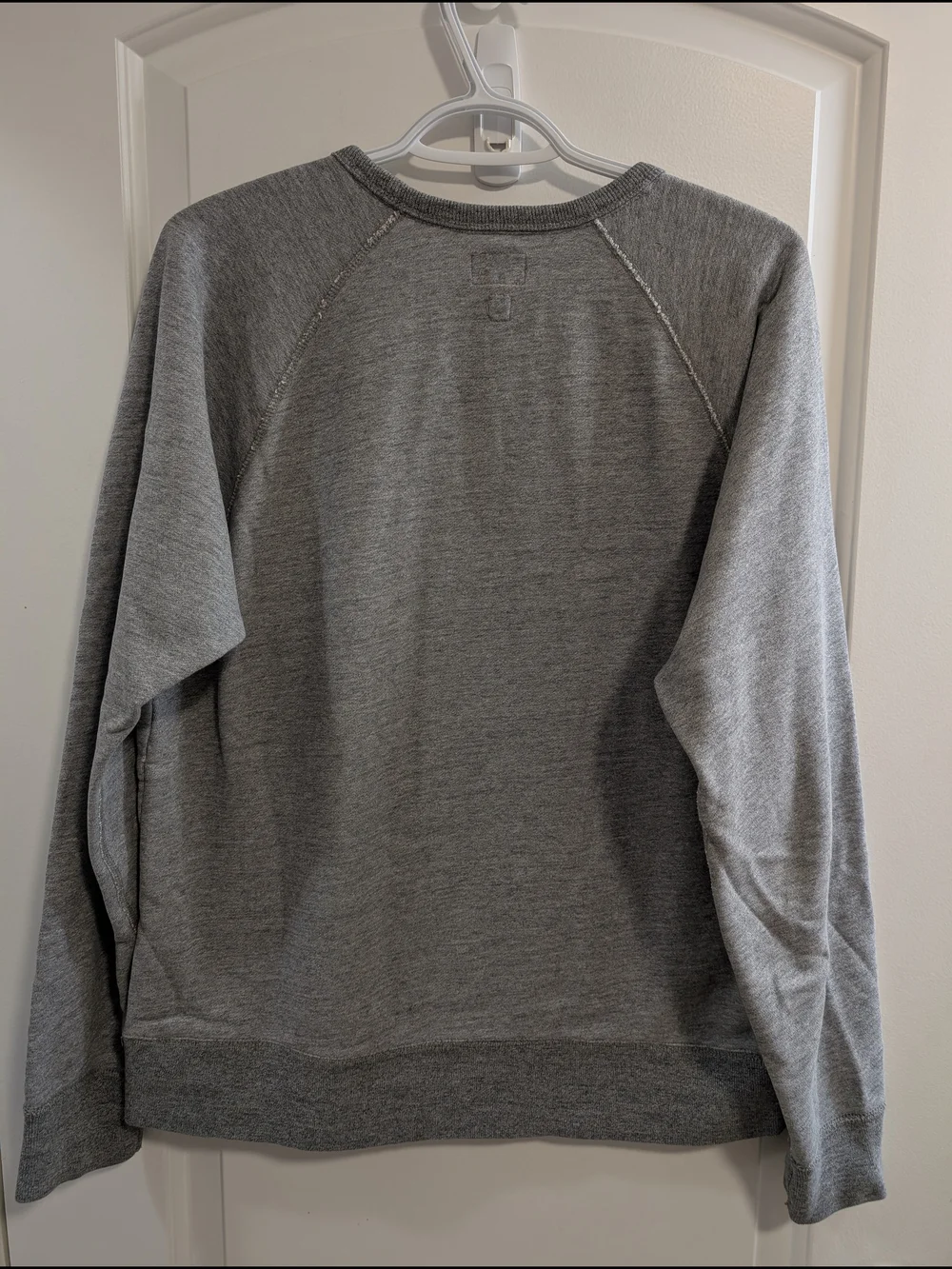J. Crew Men's Heather Gray Crewneck Sweatshirt - Picture 6 of 8